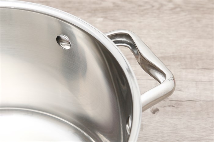 Bộ nồi chảo inox 3 đáy nắp kính Elmich Trimax ECO EL-8003 Màu Bạc Inox