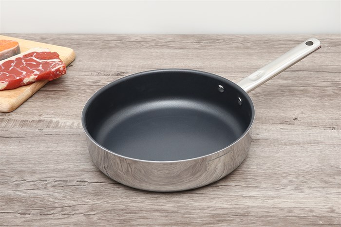 Bộ nồi chảo inox 3 đáy nắp kính Elmich Trimax ECO EL-8003 Màu Bạc Inox