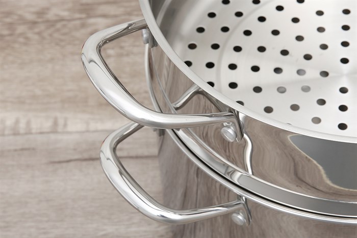 Bộ nồi xửng inox nắp kính 28 cm Elmich Trimax Cz EL-3831 Màu Bạc Inox