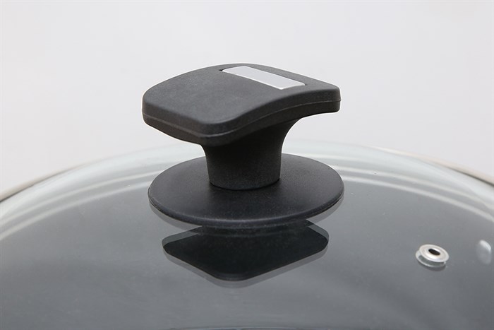 Nồi nhôm chống dính nắp kính 22 cm Delites NCDE002-22 Màu Đen