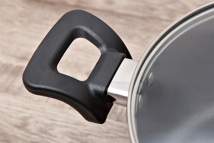 Bộ nồi chảo nhôm nắp kính Delites NCE005-20-26 Màu Đỏ