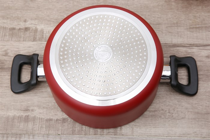 Bộ nồi chảo nhôm nắp kính Delites NCE005-20-26 Màu Đỏ
