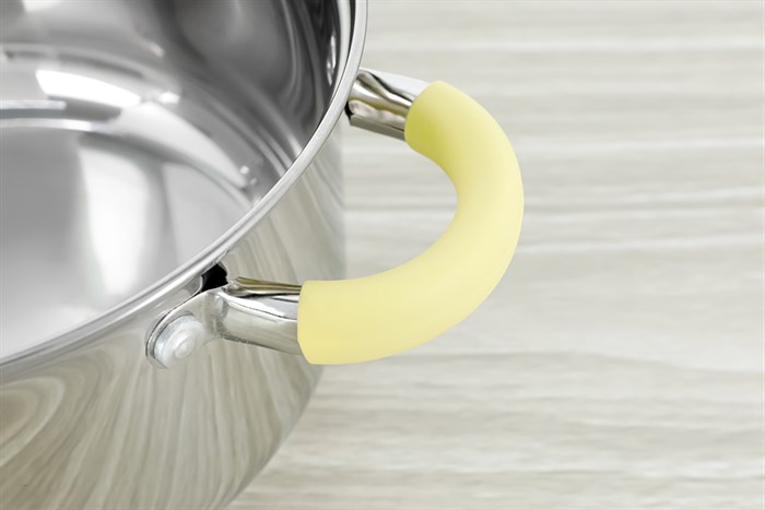 Nồi inox 3 đáy nắp kính 20 cm Delites CW-S042-20A Màu Bạc Inox