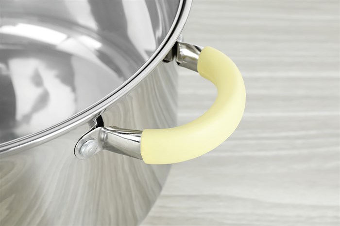 Nồi inox 3 đáy nắp kính 28 cm Delites CW-S042-28A Màu Bạc Inox