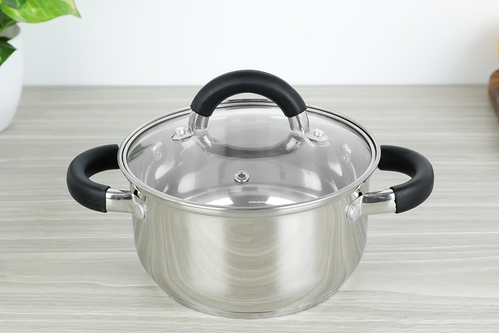 Bộ 2 nồi inox 3 đáy nắp kính Delites CW-S051-4A - 3
