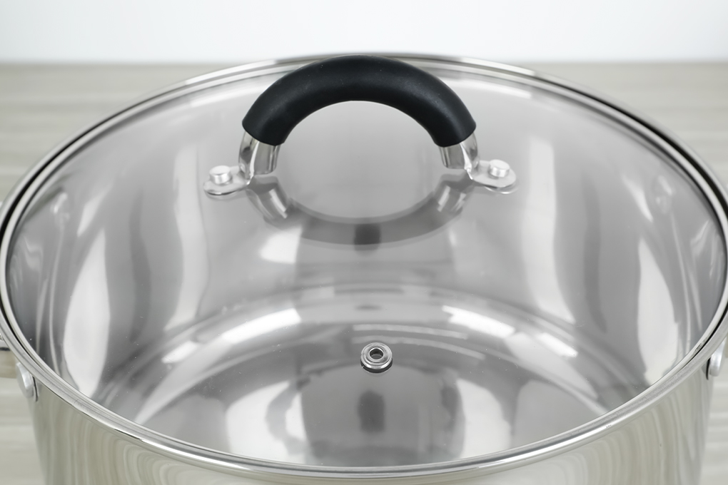 Bộ 2 nồi inox 3 đáy nắp kính Delites CW-S051-4A - 4