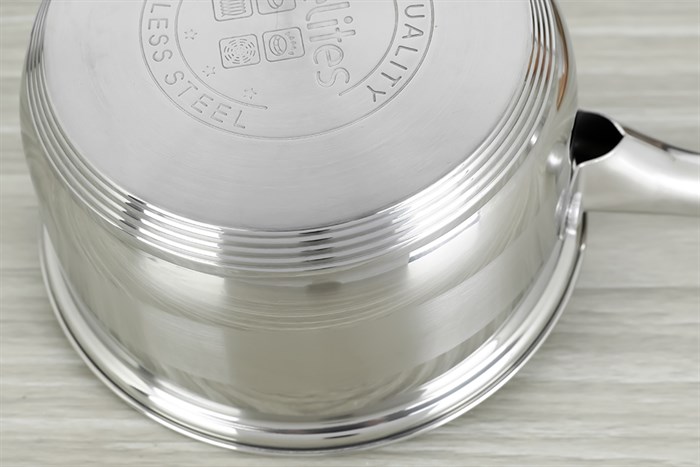 Quánh inox 3 đáy nắp kính 16 cm Delites CW-G001N Màu Bạc Inox