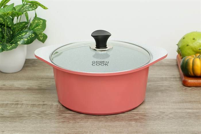 Nồi Ceramic nắp kính 24 cm Green Cook GCS02-24IH