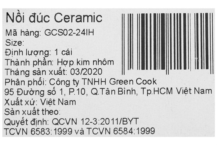 Nồi Ceramic nắp kính 24 cm Green Cook GCS02-24IH Màu Hồng