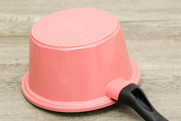 Quánh Ceramic nắp kính 18 cm Green Cook GCS02-18IH Màu Hồng