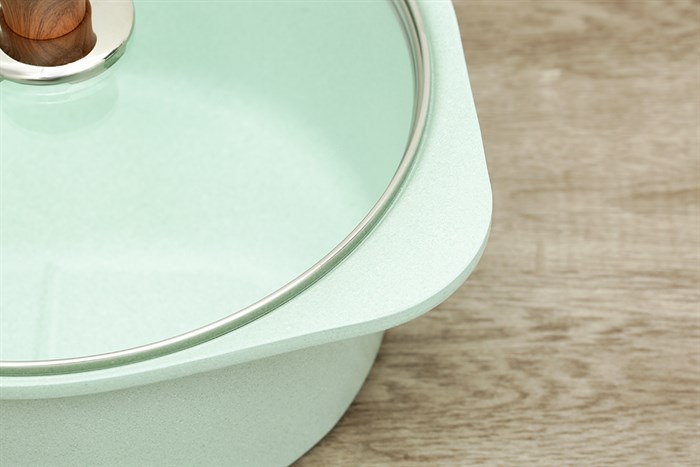 Nồi Ceramic nắp kính 24 cm Green Cook GCS05-24IH Màu Xanh ngọc