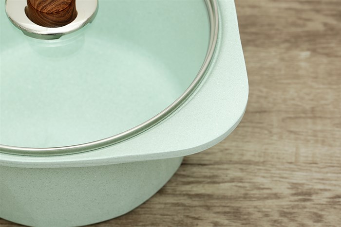 Nồi Ceramic nắp kính 20 cm Green Cook GCS05-20IH Màu Xanh ngọc