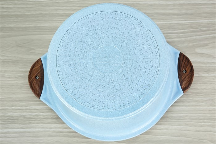 Bộ 3 cái nồi quánh Ceramic nắp kính Green Cook GCS22-T1 Màu Xanh Dương