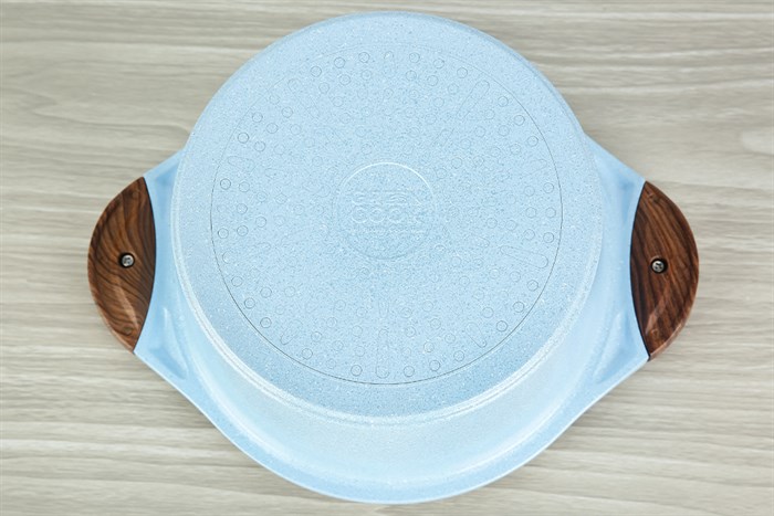 Bộ 3 cái nồi quánh Ceramic nắp kính Green Cook GCS22-T1 Màu Xanh Dương