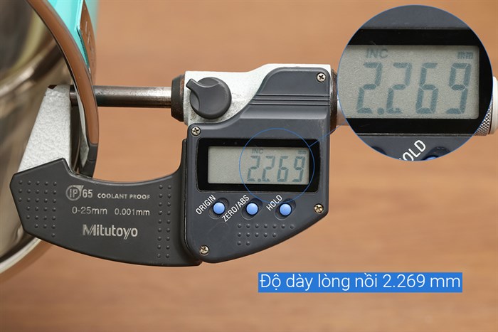 Nồi inox 3 đáy nắp kính 16 cm Elmich Hera EL-8100 Màu Xanh ngọc