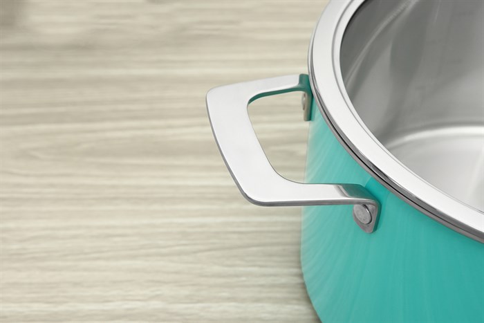 Nồi inox 3 đáy nắp kính 26 cm Elmich Hera EL-8104 Màu Xanh ngọc