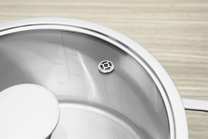 Nồi inox 3 đáy nắp kính 26 cm Elmich Hera EL-8104 Màu Xanh ngọc