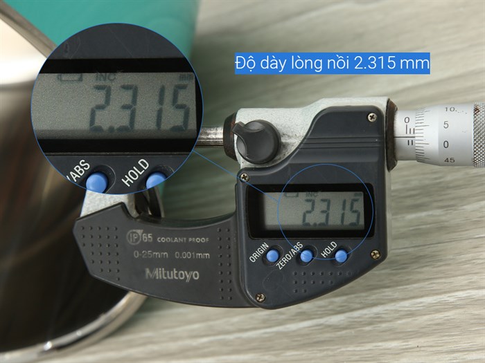 Nồi inox 3 đáy nắp kính 26 cm Elmich Hera EL-8104 Màu Xanh ngọc