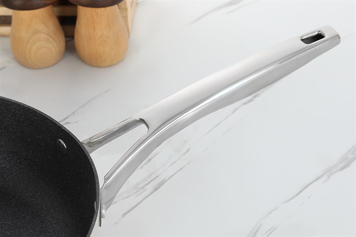 Bộ nồi chảo inox 3 đáy nắp kính Elmich Hera EL-8238 Màu Vàng