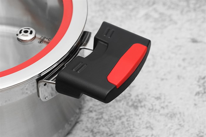 Nồi inox 3 đáy nắp kính 18 cm Elmich Milano EL-8082 Màu Inox