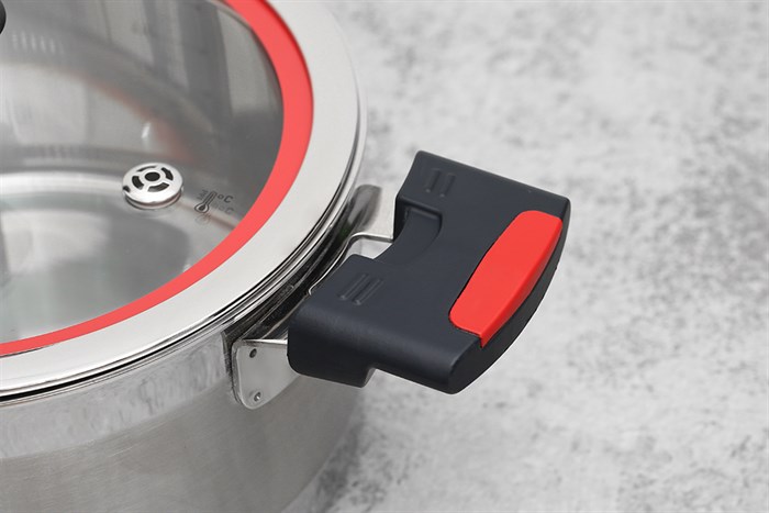 Bộ 3 nồi inox 3 đáy nắp kính Elmich Milano EL-8090 Màu Inox