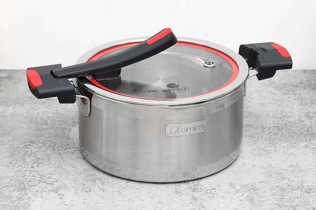 Bộ nồi inox 3 đáy nắp kính Elmich Milano EL-8091 - 7