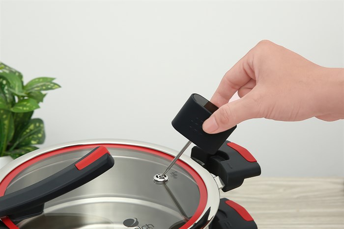 Bộ nồi chảo inox 3 đáy nắp kính Elmich Milano EL-8094 Màu Inox