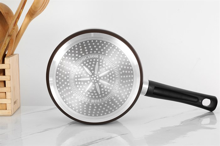 Quánh nhôm chống dính nắp kính 18 cm Tefal Day By Day G1432305 Màu Nâu