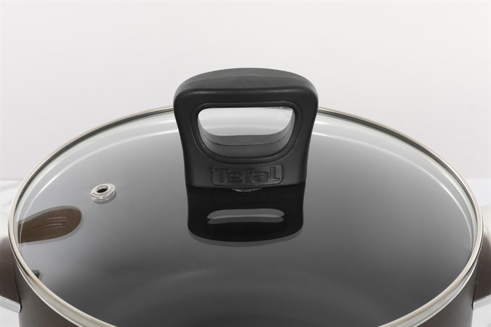 Nồi nhôm chống dính nắp kính 20 cm Tefal Day By Day G1434406 Màu Nâu