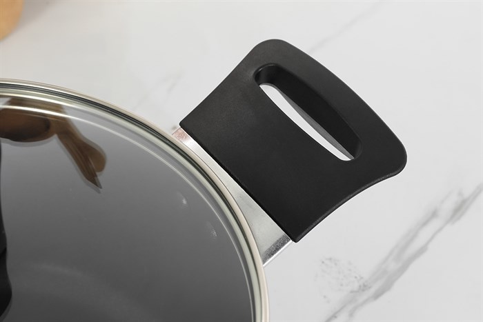 Nồi nhôm chống dính nắp kính 20 cm Tefal Day By Day G1434406 Màu Nâu