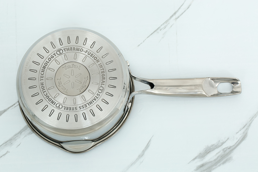 Bộ nồi quánh inox nắp kính Tefal Duetto Plus G719S674 Màu Inox