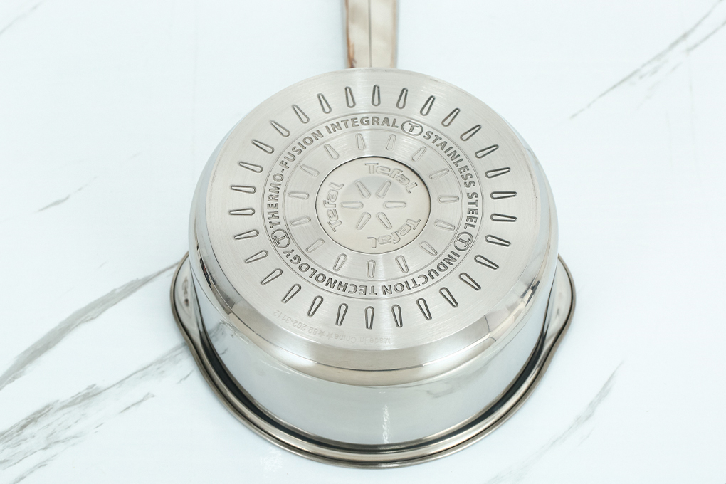 Bộ nồi quánh inox nắp kính Tefal Duetto Plus G719S674 Màu Inox