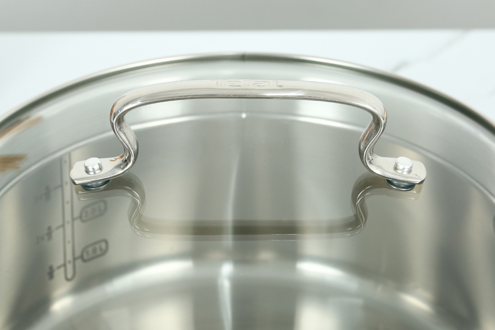 Bộ nồi quánh inox nắp kính Tefal Duetto Plus G719S674 Màu Inox