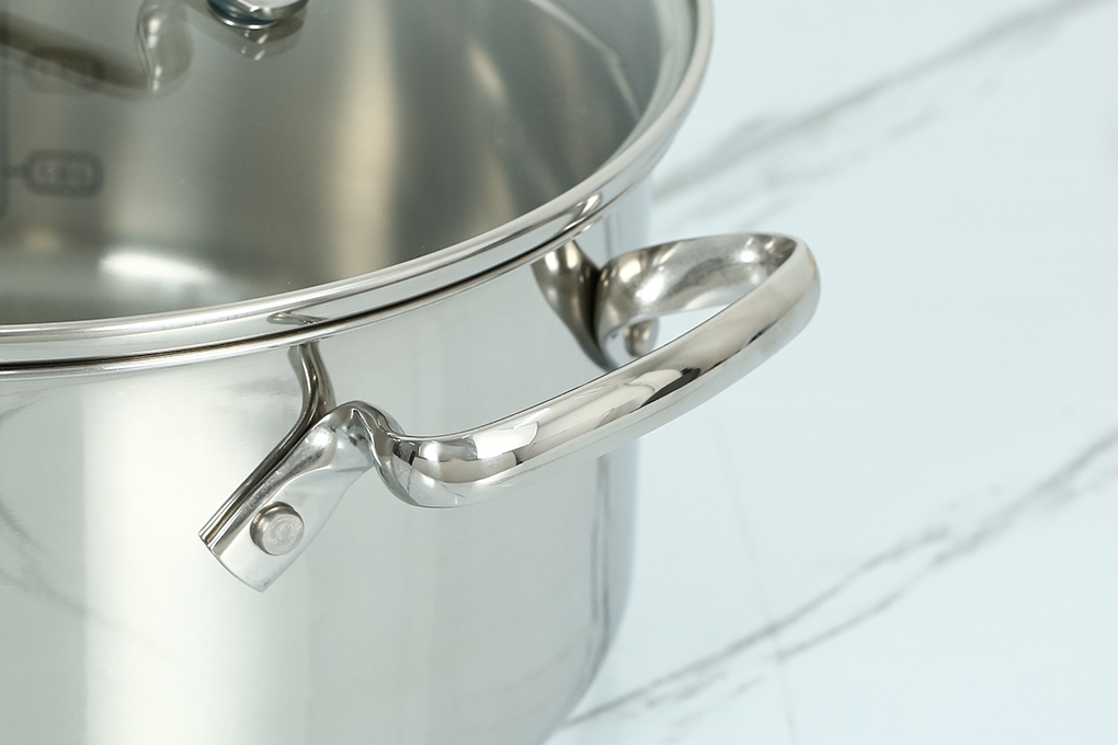 Bộ nồi quánh inox nắp kính Tefal Duetto Plus G719S674 Màu Inox