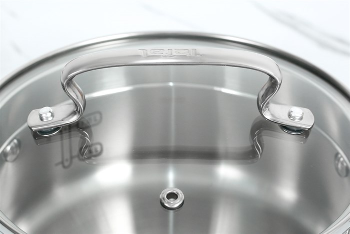 Nồi inox nắp kính 18 cm Tefal Duetto Plus G7194355 Màu Inox