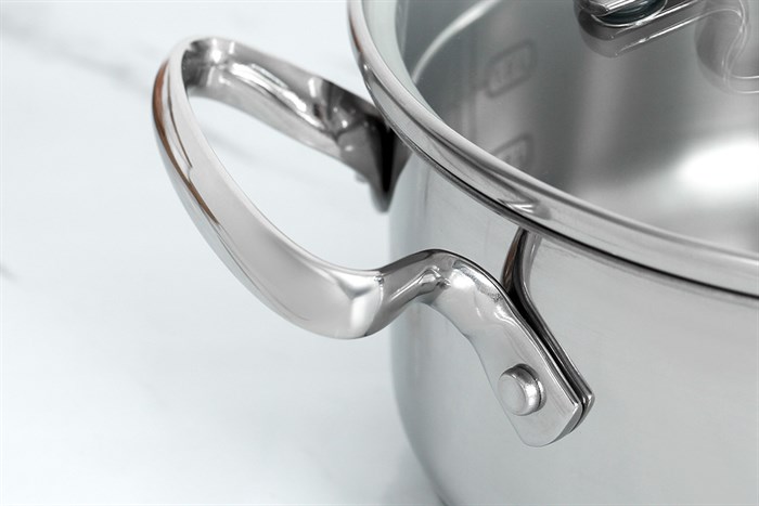 Nồi inox nắp kính 18 cm Tefal Duetto Plus G7194355 Màu Inox