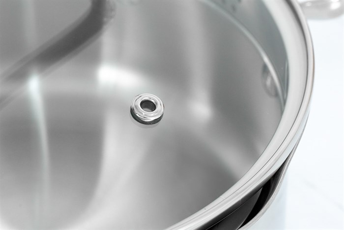 Nồi inox nắp kính 18 cm Tefal Duetto Plus G7194355 Màu Inox