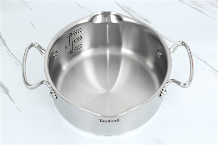 Nồi inox nắp kính 18 cm Tefal Duetto Plus G7194355 Màu Inox