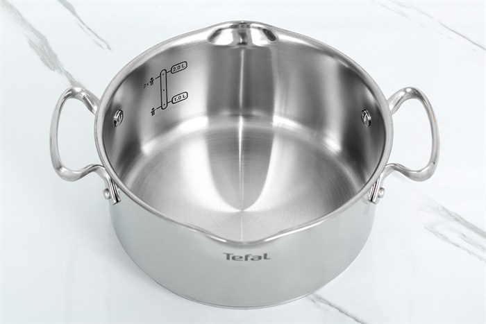 Nồi inox nắp kính 20 cm Tefal Duetto Plus G7194455 Màu Inox