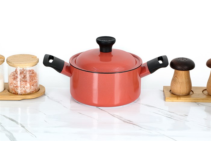 Nồi nhôm chống dính nắp nhôm 18 cm Supor Trendy H22104-ST18A