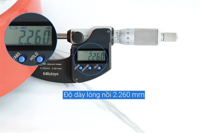 Nồi nhôm chống dính nắp nhôm 18 cm Supor Trendy H22104-ST18A Màu Cam đỏ