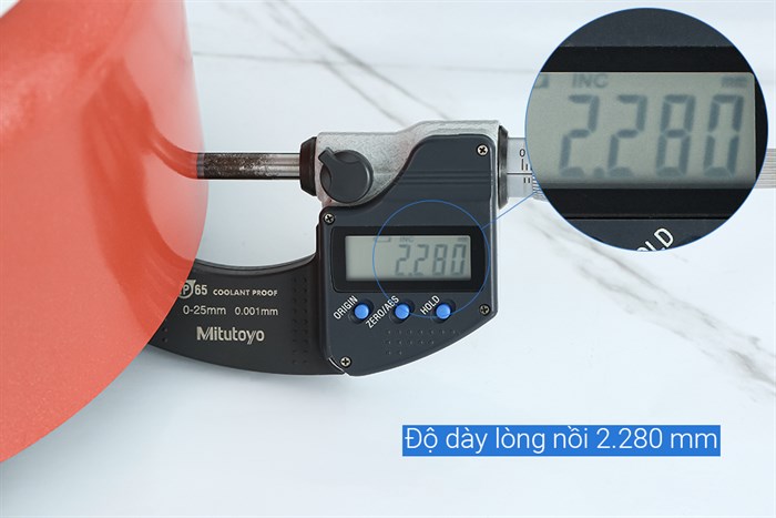 Nồi nhôm chống dính nắp nhôm 20 cm Supor Trendy H22104-ST20A Màu Cam đỏ