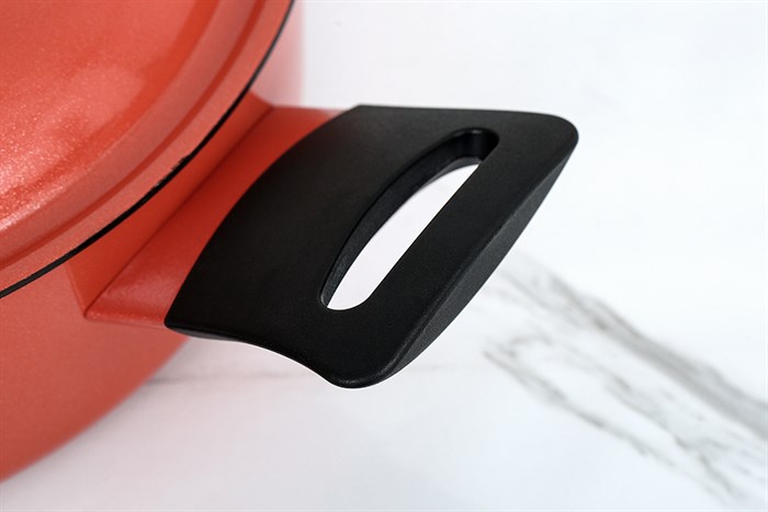 Nồi nhôm chống dính nắp nhôm 26 cm Supor Trendy H22104-ST26A Màu Cam đỏ