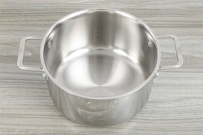 Bộ nồi chảo inox dập nguyên khối nắp kính Elmich Trimax Classic EL-2113OL Màu Bạc