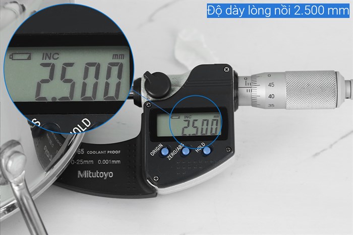 Nồi inox 3 đáy nắp kính 18 cm Elmich Trimax Classic 2406OL Màu Bạc