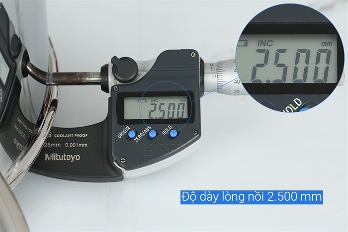 Nồi luộc gà inox 3 đáy nắp kính 28 cm Elmich Trimax Classic 2410OL Màu Bạc