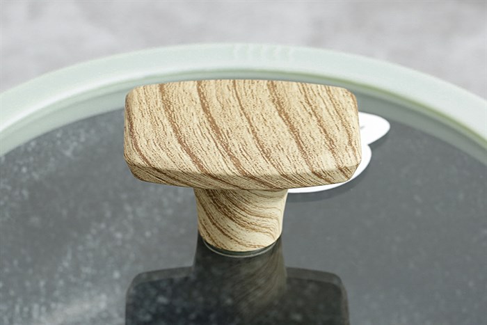 Nồi nhôm đúc vân đá nắp kính 18 cm Carez CPC595DI18SN Màu Xanh