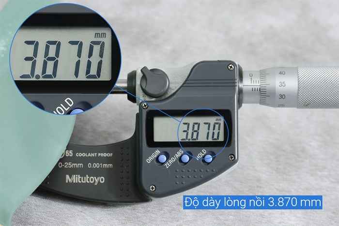 Nồi nhôm đúc vân đá nắp kính 18 cm Carez CPC595DI18SN Màu Xanh