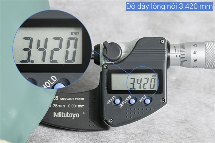 Nồi nhôm đúc vân đá nắp kính 24 cm Carez CPC595DI24SN Màu Xanh