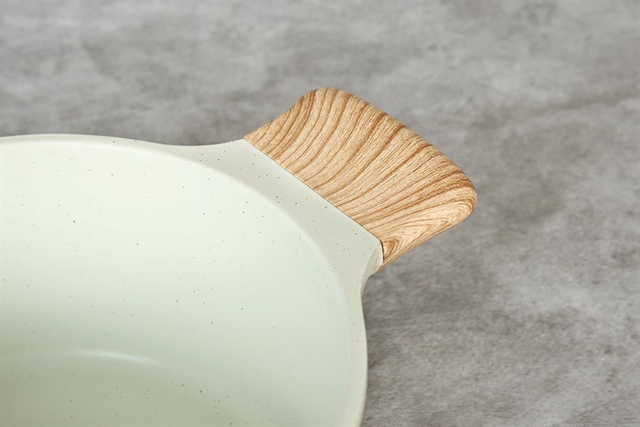 Nồi nhôm chống dính nắp kính 20 cm Green Cook GCS225-20IH Màu Màu be